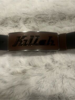 Brown Leather Women’s Belt with Metal Buckle